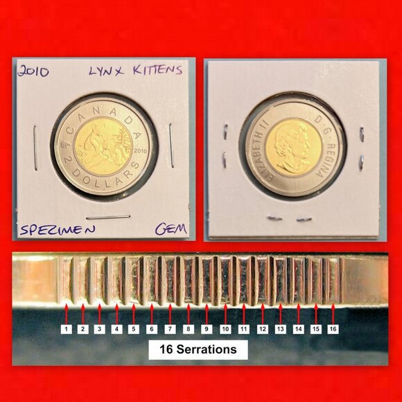Canada 2010 Exceptionally Unique Set of 3 x $2 Toonies! - Picture 8 of 16